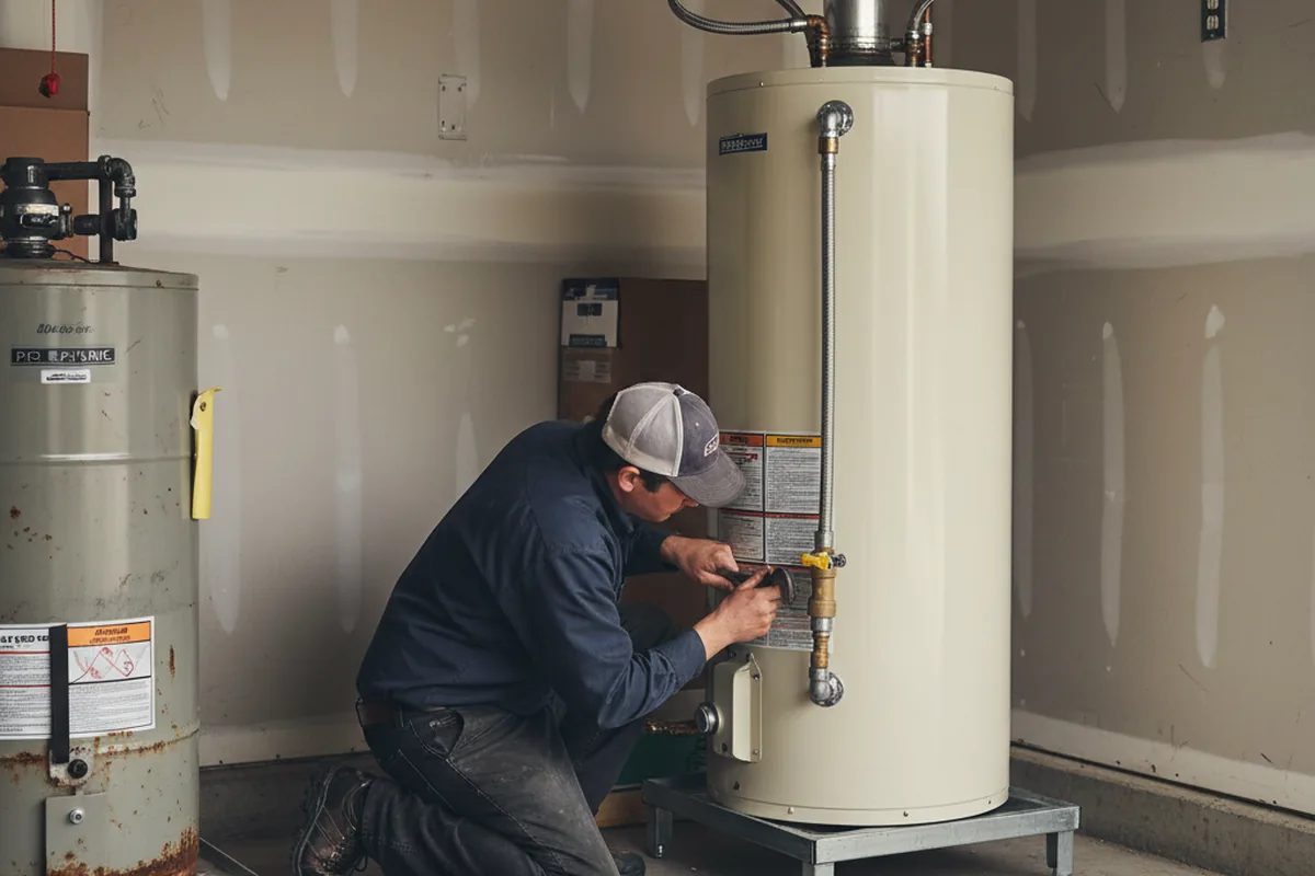 Water heater and shutoff valve replacement in Eminence